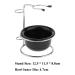 Seasaww Stainless Steel Shaving Brush Stand & Acrylic Shaving Bowl Mug Set - Premium Grooming Essentials for Men | International Shipping Available - Buy Online on SooperMarket.com