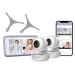 Hubble Connect Touch Twin 5" Video Baby Monitor with Camera and Audio, WiFi Baby Camera Monitor with Flexible Wall Mount Pan Tilt Zoom 2Way Talk, Interactive Smart HD Monitor & Smartphone App