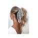 Funlovin 2-in-1 Scrunchies Scarf Hair Ribbon Ties - 6pcs Vintage Ponytail Scarves Scrunchie Set for Women - Buy Online on SooperMarket.com