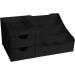 Mantello Bathroom Organizer Countertop - Makeup and Skincare Storage Solution - Vanity Organizer in Black Matte - Buy Online on SooperMarket.com