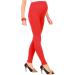 FUTURO FASHION Women's Maternity Leggings | Full Ankle Length Cotton | Comfortable Pregnancy Pants | Belly Support | Size 8-22 | Red - Buy Online on SooperMarket.com