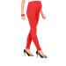 FUTURO FASHION Womens Maternity Leggings Full Ankle Length Cotton Leggings Comfortable Maternity Leggings for Ladies Soft Pregnancy Pants Belly Support Size 8-22 16 Red