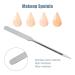 Liquid Spatula for Makeup Artists | Stainless Steel Mixing Tray & Ergonomic Stirring Rod - Perfect for Nail Art - Buy Online on SooperMarket.com