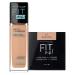Maybelline New York Fit Me Matte + Poreless Liquid Foundation Makeup Sun Beige 1 fl. oz. and Loose Finishing Powder Medium 0.7 Oz
