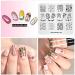 Christmas Nail Art Stamping Plate - Snowman Balloon Candy Bell Pattern - DIY Manicure Print Tool - Buy Online on SooperMarket.com