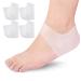 Moisturizing Gel Heel Sock  Breathable Silicone Moisturizing Heel Socks Cushion Foot Sleeve to Relieve Pain and Pressure from Plantar Fasciitis  Protect Bone Heel Spurs & Cracked Foot Skin Care 2 Pair 2 Pairs Moisturizin...