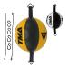 TMA Genuine Cow Hide Leather Double End Speed Ball Boxing Floor to Ceiling Punch Bag Yellow