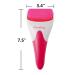 Ice Face Roller Cooling Mask for Dark Circles & Puffiness Relief - Gel Cold Eye Mask for Skin Care & Headache Relief - Reusable Bead Compress Pack - Gifts for Mom - Pink - Buy Online on SooperMarket.com