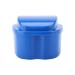 Denture box storage box for artificial teeth storage box for denture teeth for dental devices with filter sieve (dark blue)