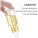 2 oz Clear Glass Dropper Bottles 4-Pack with Golden Lid for Oils - Includes Labels and Funnel - 60 ml Tincture Bottle with Measured Dropper - Buy Online on SooperMarket.com