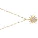 OralGos Rotating Cubic Zirconia Flower Pendant Necklace | Adjustable Choker Fashion Jewelry - International Shipping - Buy Online on SooperMarket.com