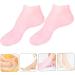 minkissy 3 Pairs Sock Spa Soften Skin Soles Moisturizer Spa Stocking Moisturizing Gel Booties Skin Protect Soles Moisturizing Foot Silicone Gel Foot Skin Sole Pad Sebs Pink Lotion Women's - Buy Online on SooperMarket.com