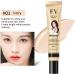 BTSEURY Full Coverage Liquid Foundation 30g - Ivory | Waterproof & Long Lasting Makeup Base Cream - Buy Online on SooperMarket.com