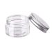 120 ml Plastic Cosmetic Containers with Silver Aluminum Caps - Pack of 6 | Perfect for Creams Lotions Ointments & Makeup - Buy Online on SooperMarket.com