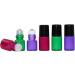 JIHUOO 15pcs Glass Essential Oil Roller Bottles - Refillable Roll-On Vials 2ml Rose Red - Perfect for Essential Oils & DIY Blends - Buy Online on SooperMarket.com