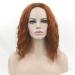 BGHJUE WIG Adult Red Short Corn Hot Curls Synthetic Wig with Side Fringe Fringe Blend Human Hair Hair Density Gluess Brown Pixie Cut Wigs for Women
