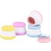 4 pieces of cosmetic containers empty with screw cap for creams tablets and lotions empty container travel car silicone for house and outdoor area (20 ml) multi -colored S 4 pieces multicolored multicolored