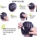 Ombre Jumbo Braiding Hair Extensions 24 Inch 1pc Jumbo Braid Two Tone Synthetic Hair Extension Black to Grey - Buy Online on SooperMarket.com