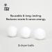 Dirty Labs 100% New Zealand Wool Dryer Balls - 3 Balls - Shortens Drying Time - Reduces Static & Wrinkles - Eco-Friendly Fabric Softener - Buy Online on SooperMarket.com