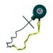 3sixty Fun 16 Feet/ 5 M - Camping Dog Lead and Stake - Heavy Duty Dog Tie Out Cable and Stake - Dog Lead Stake for Camping Travel Outdoor Sporting - Dog Spikes for Ground - Dog Camping Accessories 16 ft