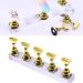 New Magnetic Acrylic Manicure Tools Nail Practice Hand Nail Exercise Base Nail Supplies Nail Tips Gold Display Stand - Buy Online on SooperMarket.com