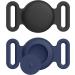 Vancle 2-Piece Silicone Airtag Case for Dog Collar - Waterproof Pet Loop Holder Black & Navy Blue - Buy Online on SooperMarket.com