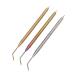 Eyelash Lift Perming Tool Lash 3 Piece Eyelash Separator Tinting Tool with Tail Comb Long Curved Needle Eyelash Duration Lift Tool