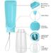 Emwel Foldable Water Bottles for Dogs - Leak-Proof 550ml Portable Puppy Dispenser for Travel Hiking & Walks - Buy Online on SooperMarket.com