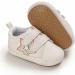 Cheerful Mario Baby First Walking Shoes - 12-18 Months White Star | Soft PU Leather | Anti-Slip Pram Shoes for Baby Boys and Girls - Buy Online on SooperMarket.com