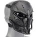 Adjustable Airsoft Skull Full Face Mask for Outdoor Sports & CS Cosplay Tactical - Black - Buy Online on SooperMarket.com