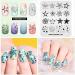 Alexnailart Nail Stamping Printing Plate Template Image Plate Stamper Scraper Star Pentagram Pattern Nail Art Decoration DIY Print Manicure Design FA027 - Buy Online on SooperMarket.com