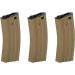 Lancer Tactical Full Metal M4/M16 300 Round High Cap Airsoft Magazine - Tan - Buy Online on SooperMarket.com
