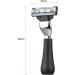 Xiaoxin Portable Metal Razor with PU Storage Bag | 3-Blade Washable Manual Mustache Removal Tool - Safety Bar Design for Perfect Grooming - Buy Online on SooperMarket.com