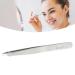 Eyebrow Tweezers with Slant Tip - Portable & Safe Smooth Comb - Silver | International Shipping - Buy Online on SooperMarket.com