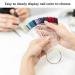 FHDUSRYO 300pcs Clear Nail Swatch Pop Sticks | Nail Colour Display Art Tips with Metal Rings - Ideal for Nail Salons & Beginners - Buy Online on SooperMarket.com
