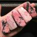100g Natural Polished Rose Quartz Gravel Rhodonite Tumbled Stone for Decoration