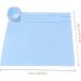 Silicone Craft Mat for Resin & Liquid Casting | Non Stick 20x16 Sheet for Art, Painting, Clay & Play | Includes Cleaning Cup | Blue - Buy Online on SooperMarket.com