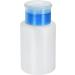 sourcing map Solvent Alcohol Dispensers 180ml(6.1oz) Straight Push Down Liquid Dispenser Pump with Sealing Stainless Steel Lid for Acetone Cleanser Polish Remover Blue Straight Blue - Buy Online on SooperMarket.com
