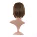 MapofBeauty Natural Designer Short-Length Synthetic Straight Wig - Light Brown | Premium Quality & Worldwide Shipping - Buy Online on SooperMarket.com