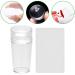Nail Art Stamper Set - Fluorescent Silicone Nail Stamping Kit with Scraper for DIY Manicure | International Shipping - Buy Online on SooperMarket.com