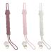 JIANIAO 3pack Silicone Pacifier Clip 100% Silicone Pacifier Strap with Clip Keeps Pacifiers Teethers & Small Toys in Place