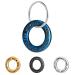 LYL Dog Tag for Stainless Steel with Deep Engraving Front and Back Ring Shape (Blue S) Blue S