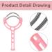 4-Piece Manual Hair Removal Spring Set - Portable Face & Body Epilator Beauty Tools - Buy Online on SooperMarket.com
