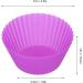 Silicone Cup Delaman 10Pcs Silicone Cup Resuable Food Grade Cake Mold Cupcake Liners for Bakery Home - Buy Online on SooperMarket.com