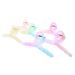 Zac's Alter Ego Set of 6 Large 11.5cm Assorted Translucent Two Tone Pastel Matte Finish Twirl Clamps