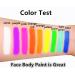 Go Ho Neon Face & Body Paint Palette - UV Glow in the Dark Water Activated Eyeliner for Halloween Makeup & Cosplay Costumes - Buy Online on SooperMarket.com