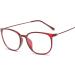 Koosufa Classic Retro Round Panto Glasses - Unisex Vintage Prescription-Free Frames with Case - Brown Nerd Glasses - Buy Online on SooperMarket.com