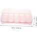 OSALADI Egg Keeper 2pcs 10 Egg Holder Egg Containers with Lid Storage Pull Out Drawers Red Portable Crisper re-usable Red 24.5*10.5*7cm - Buy Online on SooperMarket.com