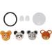 Kids Pediatric Clinician Stethoscope - Cartoon Animals Accurate Sound Soft Earplugs Adjustable Earpiece - 5 Animal Heads Included - Buy Online on SooperMarket.com