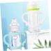 Kisangel 14 Pack Baby Bottle Handle Gripper Toys - Toddler Milk Feeder Handle & Beak Cup - White - Ideal for Baby Food & Feeding Accessories - Buy Online on SooperMarket.com